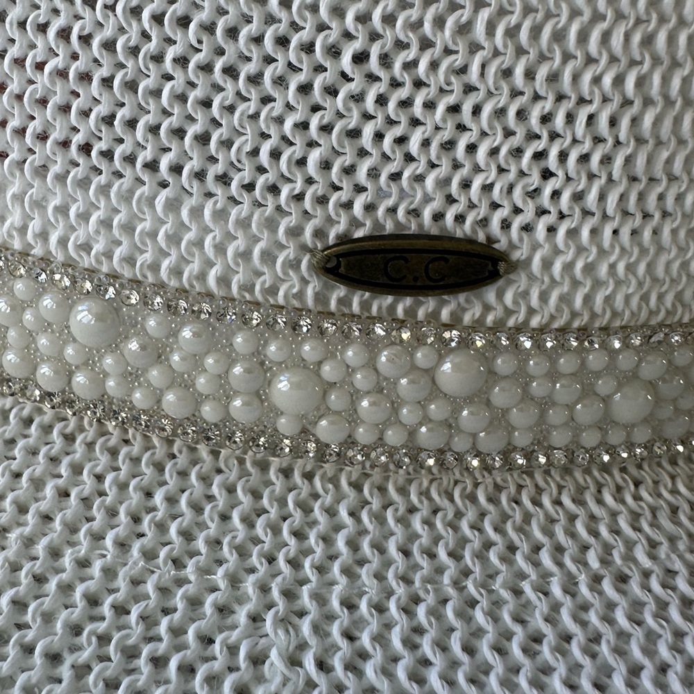 C.C White Rhinestone 'Bride' Cowboy Hat - Picture 7 of 10